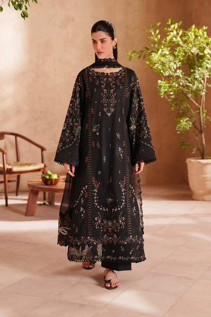 3 Piece - Unstitched Fully Embroidered Lawn Fabric