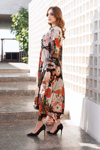 Unstitched 3 Piece Digital Printed Khaddar Suit With Digital Printed Khaddar Dupatta